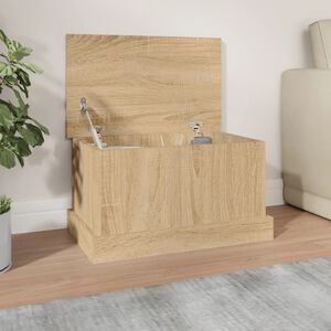 vidaXL S&auml;ilytyslaatikko Sonoma-tammi 50x30x28 cm tekopuu