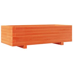 vidaXL Kukkalaatikko vahanruskea 90x40x26,5 cm t&auml;ysi m&auml;nty