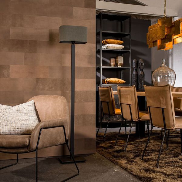 WallArt Nahkalaatat Belcher ep&auml;tasaisen ruskea 16 kpl