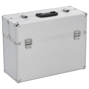 vidaXL ty&ouml;kalulaukku 47x36x20 cm hopea alumiini