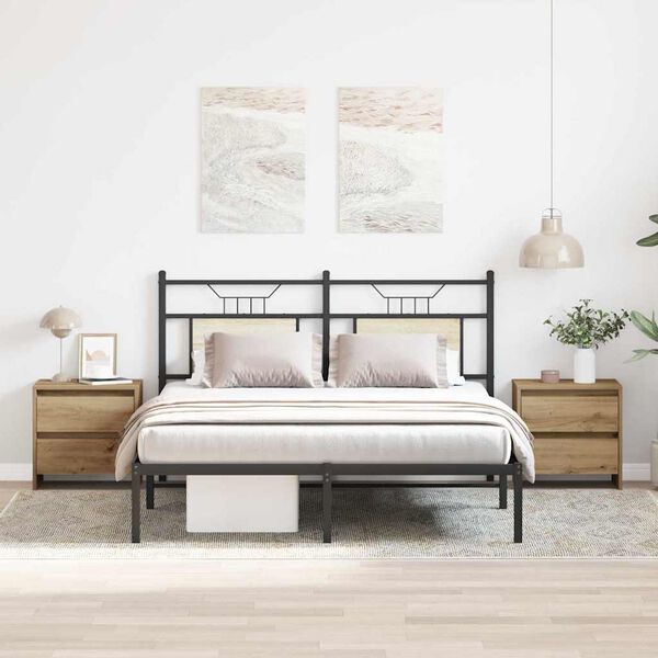 vidaXL Yöpöytäkaappi 2 pcs Artisan tammi 45 x 34 x 44,5 cm