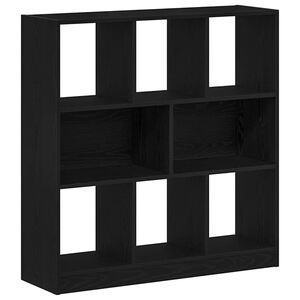 vidaXL kirjakaappi musta tammi 97,5x29,5x100 cm tekninen puu