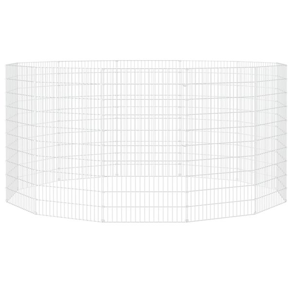 vidaXL El&auml;insuoja vapaiden laidunten el&auml;imille 12-paneelinen 54x100 cm galvanoitu rauta