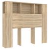vidaXL S&auml;ngynp&auml;&auml;ty s&auml;ilytystilalla Sonoma-tammi 120x18,5x102,5 cm