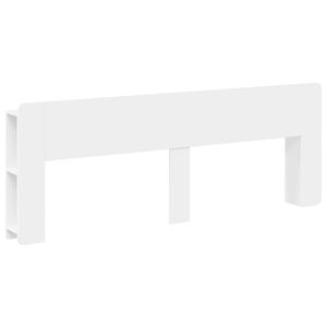 vidaXL P&auml;&auml;tykaappi s&auml;ilytystilassa valkoinen Tekninen puu