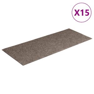 vidaXL Porrasmatot itseliimautuvat 15 kpl 60x25 cm beige suorakaiteen muotoinen
