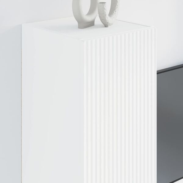 vidaXL TV-sein&auml;kaappi 2 pcs Valkoinen 30 x 31 x 80 cm Tekninen puu