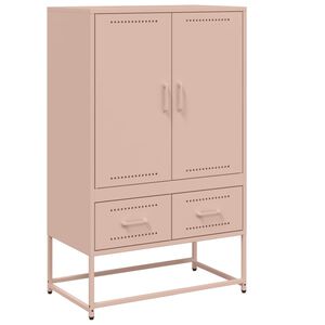 vidaXL Kaappi pinkki 68x39x111,5 cm ter&auml;s