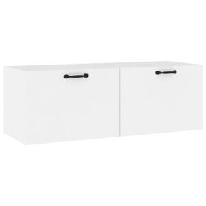 vidaXL Sein&auml;kaappi valkoinen 100x36,5x35 cm tekninen puu