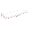 vidaXL Hyllylevy 60x20x1,5 cm k&auml;sittelem&auml;t&ouml;n t&auml;ysi tammi