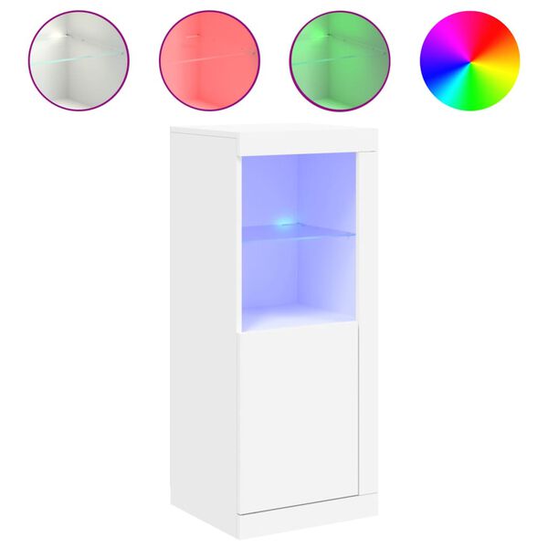 vidaXL Senkki LED-valoilla valkoinen 41x37x100 cm