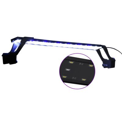 vidaXL Akvaarion LED-valo kiinnittimillä 55-70 cm sininen ja valkoinen