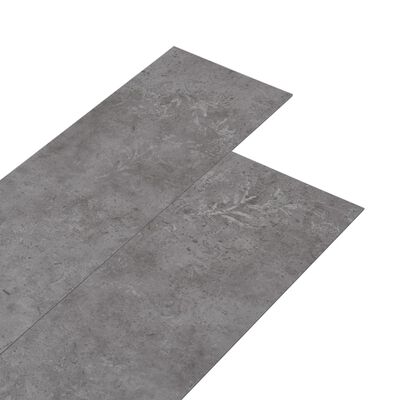 vidaXL PVC-lattialankut 5,26 m² 2 mm betoninharmaa