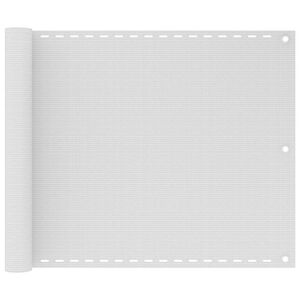 vidaXL Parvekkeen suoja valkoinen 75x300 cm HDPE