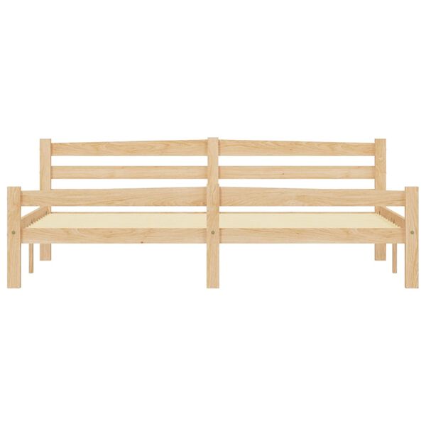 vidaXL Sängynrunko 4 vetolaatikolla täysi mänty 180x200 cm