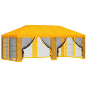 vidaXL Gazebo-peite sivuseinill&auml; 6 x 3 m Keltainen Polyesteri 190