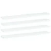 vidaXL Kirjahyllytasot 4 kpl valkoinen 60x10x1,5 cm tekninen puu