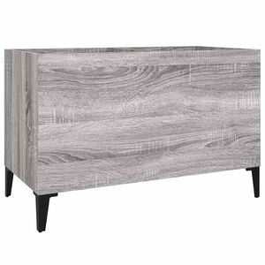 vidaXL LP-levyjen s&auml;ilytyskaappi harmaa Sonoma 74,5x38x48 cm puu