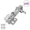 vidaXL Sarana 12 kpl Nikkeli 139 x 64,1 x 10 mm Rauta