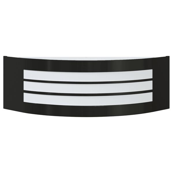 vidaXL Ulkoisen seinävalon 2 pcs Musta 32 x 10 x 10 cm