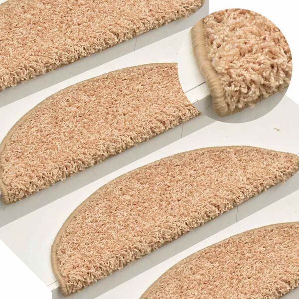 vidaXL Porrasmatot 15 kpl 65x21x4 cm kulta puolipy&ouml;re&auml; suuri