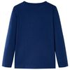 Lasten pitk&auml;hihainen T-paita laivastonsininen 104