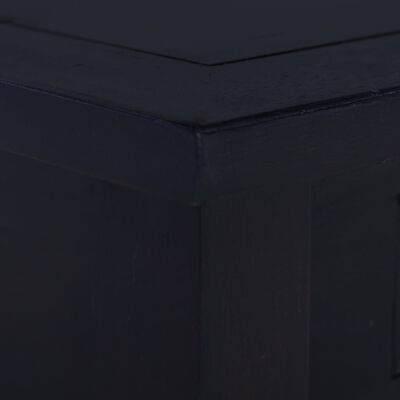 vidaXL Sohvapöytä vaalea musta kahvi 68x68x30 cm täysi mahonki
