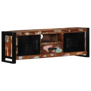 vidaXL TV-kaappi 100x30x35 cm Kierr&auml;tetty massiivipuu
