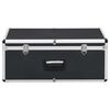 vidaXL Säilytyslaatikot 2 kpl musta alumiini