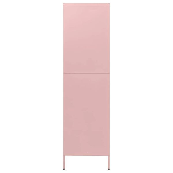 vidaXL Vaatekaappi pinkki 90x50x180 cm ter&auml;s