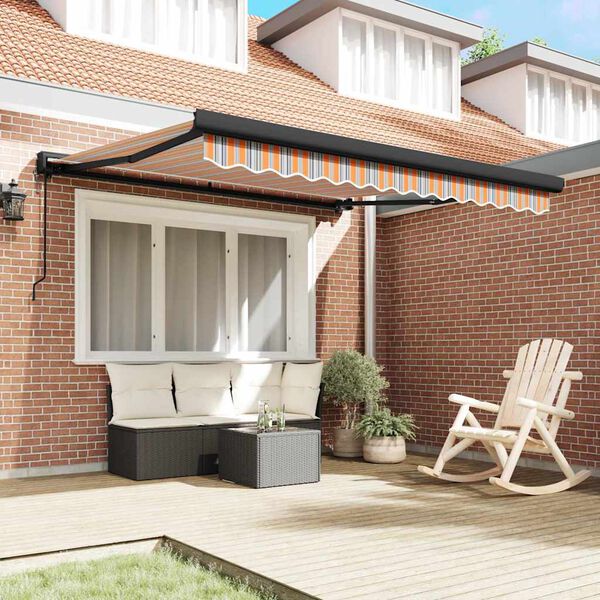 vidaXL Aurinkovarjo Monivärinen 350 x 250 x 165 cm