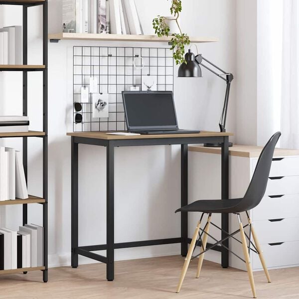 vidaXL P&ouml;yt&auml; Artisan tammi 100 x 50 x 76,5 cm Kehitetty puu ja ter&auml;s