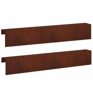 vidaXL Puutarhan reunusprofiili 2 kpl 100 x 10 x 15 cm