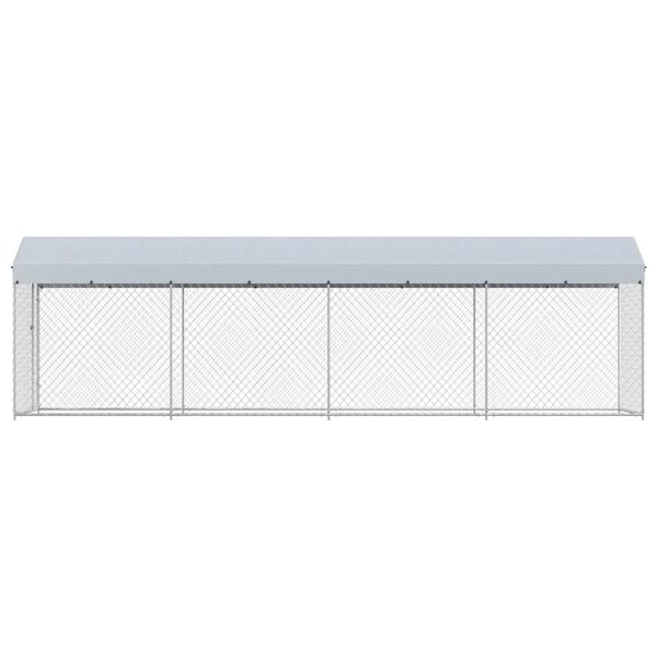 vidaXL Koiran ulkoh&auml;kki katoksella 760x190x225 cm