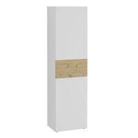 FMD Vaatekaappi 2:lla ovella 54,5x41,7x199,1 cm valk./artesaanitammi