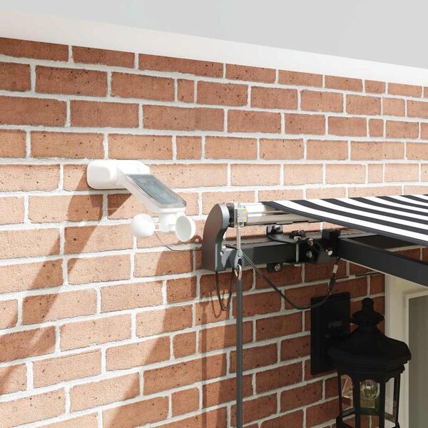 vidaXL Automaattimarkiisi LEDit antrasiitti/valkoinen 500x300 cm