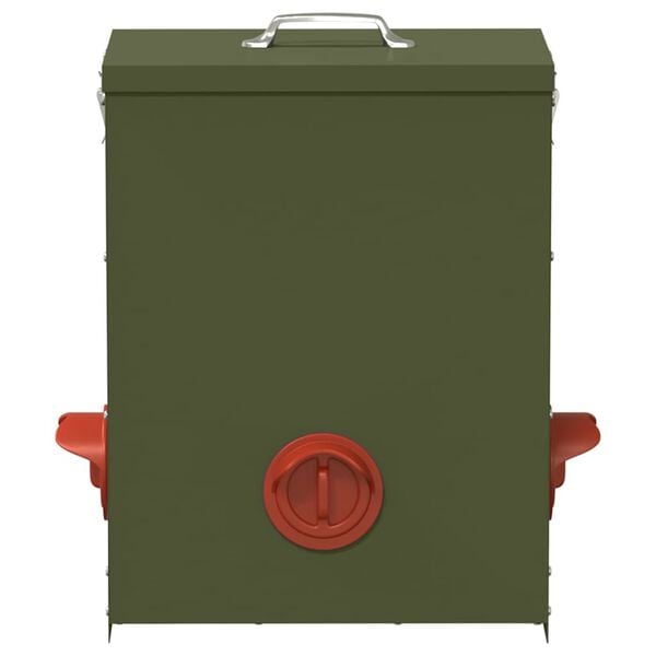 vidaXL Kanan ruokinta-allas Oliivivihre&auml; 32,5 x 20,5 x 43 cm