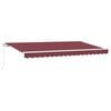 vidaXL Vetoutuva markiisi Burgundi 400 x 200 cm kangas