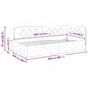 vidaXL Kulmavuoteen runko p&auml;&auml;tyll&auml; Kerma 100 x 200 cm Sametti