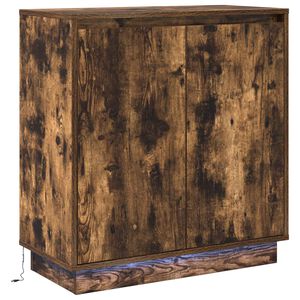 vidaXL LED-p&ouml;yt&auml;taso Savutammi 71 x 34,5 x 75 cm Tekninen puu
