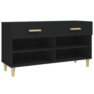 vidaXL Kenk&auml;kaappi musta 102x35x55 cm tekninen puu