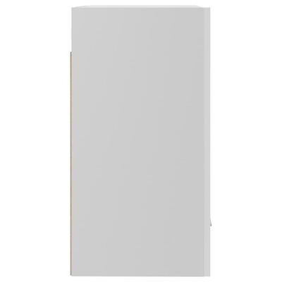 vidaXL Seinäkaappi korkeakiilto valkoinen 50x31x60 cm lastulevy