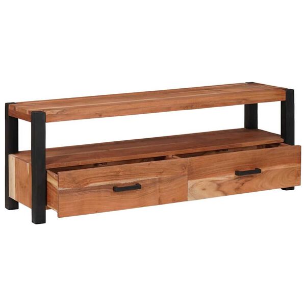 vidaXL Media-säilytyskaapit ja hyllyt hyllyllä Ruskea 110 x 30 x 40 cm