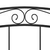 vidaXL S&auml;ngynrunko musta metalli 200x200 cm