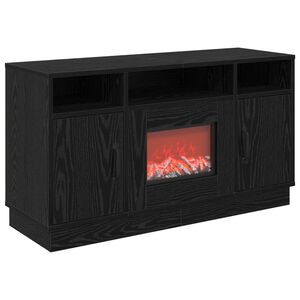 vidaXL S&auml;hk&ouml;takka Musta tammi 100 x 33 x 55 cm Tekninen puu