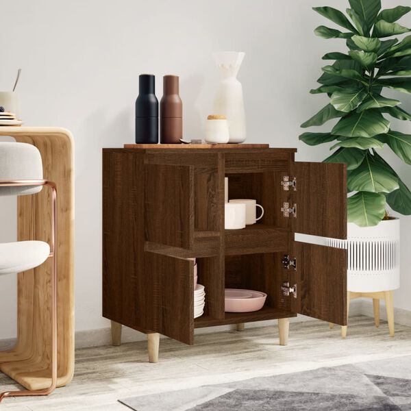 vidaXL Senkki ruskea tammi 60x35x70 cm tekninen puu