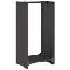 vidaXL Polttopuuteline musta 40x30x80 cm kylm&auml;valssattu ter&auml;s
