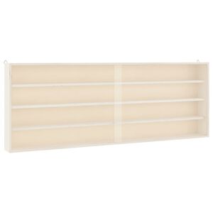 vidaXL puinen ker&auml;ilij&auml;n n&auml;ytt&ouml;kotelo ovilla 100x8,5x37cm