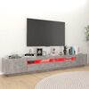 vidaXL TV-taso LED-valoilla betoninharmaa 260x35x40 cm