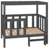vidaXL Koirans&auml;nky harmaa 105,5x83,5x100 cm t&auml;ysi m&auml;nty